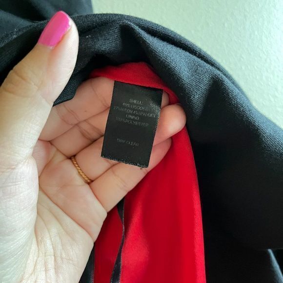 WHITE HOUSE BLACK MARKET BLACK SLEEVELESS FAUX WRAP DROP WAIST DRESS WOM… - Picture 5 of 8